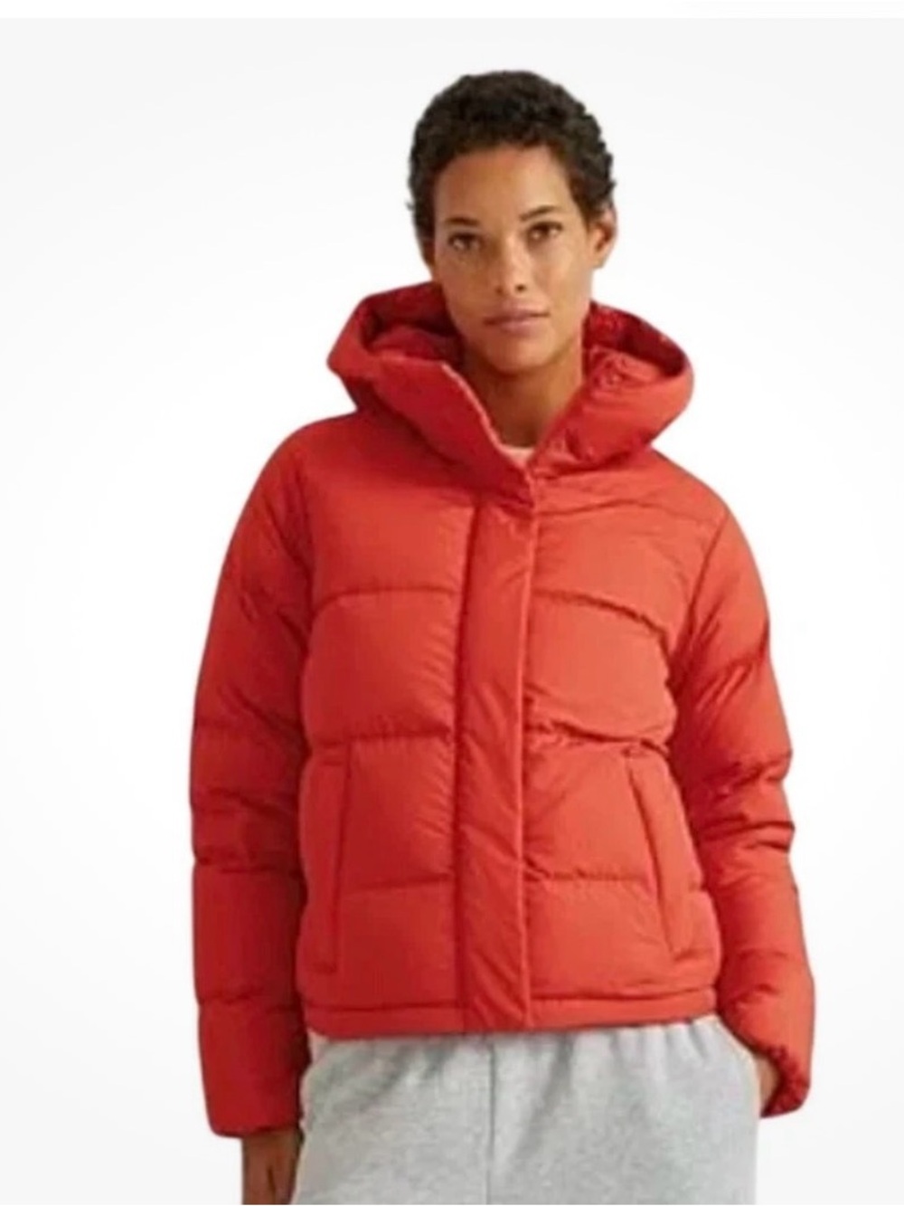 Eddie Bauer Women’s Ketchum 650 Down Hoodie Jacket Deep Persimmon NWT